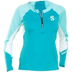 Lycra CHANNEL FLOW SCUBAPRO CARIBEAN ZIP Manches Longues Dame