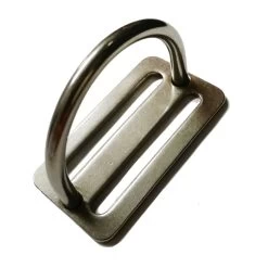 Anneau ESM Inox En D Avec Passe Sangle -Magasin De Plongée 90