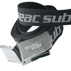 Ceinture SEAC Boucle Inox -Magasin De Plongée ceinture seac noir 1