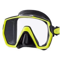 Masque FREEDOM HD TUSA -Magasin De Plongée freedomhdqbfy noir jaune 1