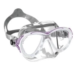 Masque EYES EVOLUTION CRYSTAL CRESSI -Magasin De Plongée masque eyes evo crystal lilas 1