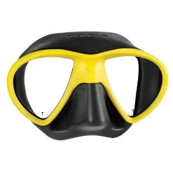 Masque X-FREE MARES Color -Magasin De Plongée masque x free jaune 1 1