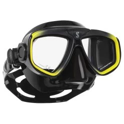 Masque ZOOM EVO SCUBAPRO -Magasin De Plongée masque zoom evo noir jaune 2