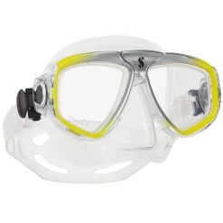 Masque ZOOM EVO SCUBAPRO -Magasin De Plongée masque zoom evo transparent jaune 2