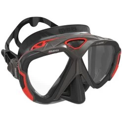 Masque X-WIRE MARES -Magasin De Plongée noir rouge 2