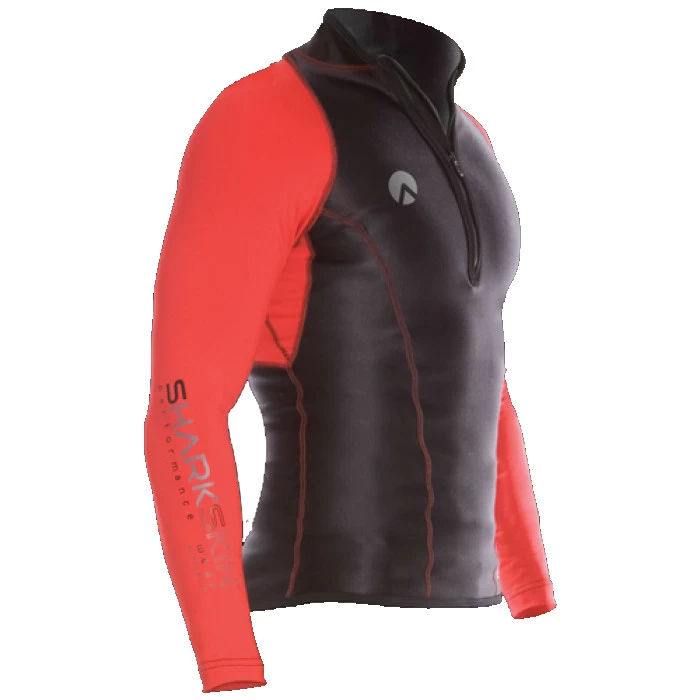 Lycra PERFORMANCE SHARKSKIN Manches Longues Rouge Homme 1 Lycra PERFORMANCE SHARKSKIN Manches Longues Rouge Homme