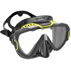 Masque PURE WIRE MARES -Magasin De Plongée pure wire noir jaune 2