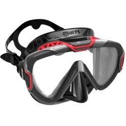Masque PURE WIRE MARES -Magasin De Plongée pure wire noir rouge 2