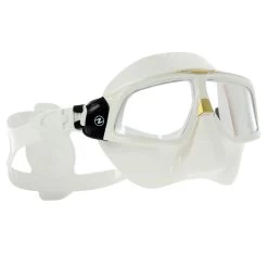 Masque SPHERA X AQUALUNG -Magasin De Plongée sphera blanc dore 1